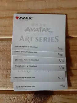 MTG Avatar The Black Sun Invasion Art Series Scene Set (6) - NM - Image 2