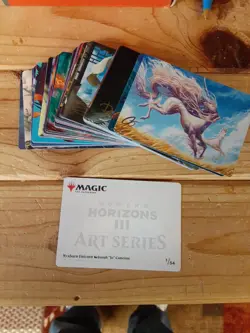 MTG Art Series Modern Horizons 3 GOLD STAMPED Complete Set (54) - NM - Plus READ - Image 1