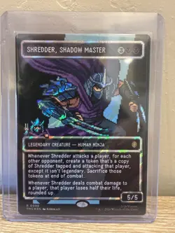 Shredder, Shadow Master (Borderless) (Surge Foil) - Commander: TMNT - Image 1