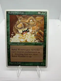 MTG Rabid Wombat SINGLE USED EXCELLENT CONDITION SEE PHOTOS - Image 1