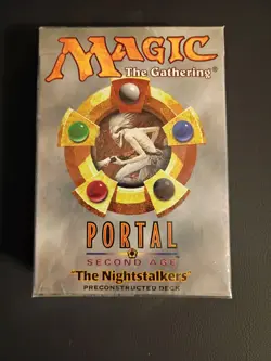 Magic The Gathering PORTAL SECOND AGE THE NIGHTSTALKERS Sealed Theme Deck MTG - Image 1