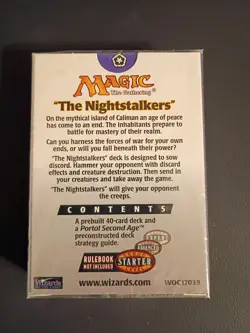 Magic The Gathering PORTAL SECOND AGE THE NIGHTSTALKERS Sealed Theme Deck MTG - Image 2