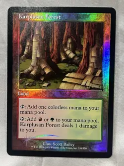 Magic The Gathering- Karplusan Forest- 7th Edition Foil Rare- MTG - Image 1