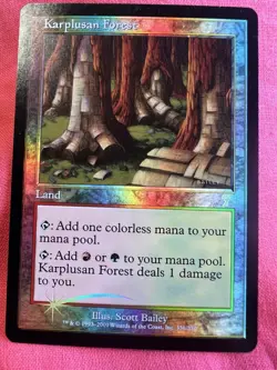 Magic The Gathering- Karplusan Forest- 7th Edition Foil Rare- MTG - Image 5