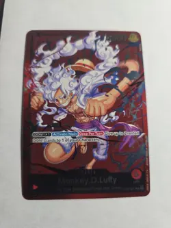 Monkey.D.Luffy ST21-001 ONE PIECE Tcg Card Game NM RED Leader - Image 1