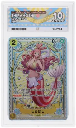 Shirahoshi EB01-057 SP Parallel ONE PIECE Japanese Alt Art 57 ACE 10 Perfect Sub - Image 2