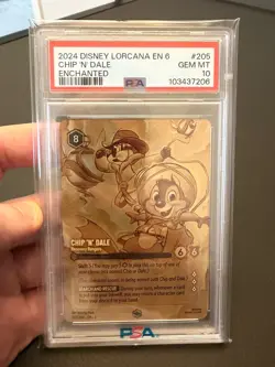 Disney Lorcana - Chip N Dale - Recovery Rangers - Enchanted - PSA 10 💎🔥 - Image 1