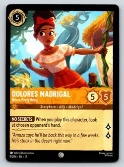 #9 Dolores Madrigal - Hears Everything Playset x4 2026 Lorcana Wilds Unknown 4x - Image 4