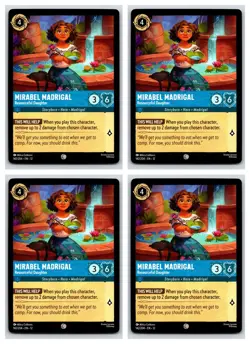 #142 Mirabel Madrigal - Resourceful Daughter Playset x4 Lorcana Wilds Unknown 4x - Image 1