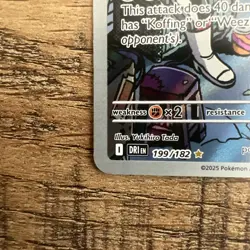 Pokemon TCG Team Rocket's Weezing 199/182 - Pokemon Destined Rivals Card - MINT - Image 5