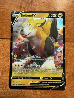 Boltund V SWSH219 • 2022 Pokemon Sword Shield Promo • Holo Foil Full Art - Image 1