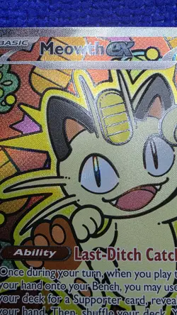 🔥✨ FRESH PULL MEOWTH ex FULL ART 121/088 SV PROMO Pokemon Card MINT ✨🔥 - Image 5