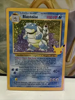Pokemon TCG Blastoise Celebrations Card 2/102 25th Anniversary Edition NM - Image 1