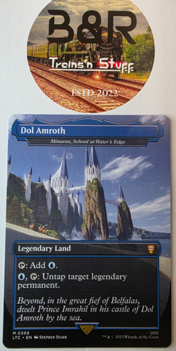 MTG - Minamo, School at Water's Edge - MYTHIC, MINT, Borderless, Land - LTC 0369 - Image 1