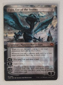 UGIN, EYE OF THE STORMS - Borderless - Tarkir: Dragonstorm - MTG Mythic #382 - Image 1
