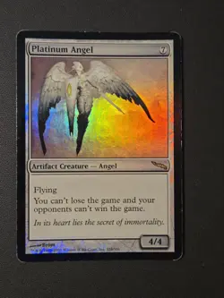 MTG FOIL Platinum Angel #228 Mirrodin 2003 MAGIC THE GATHERING 📸SEE PICS📸 - Image 1