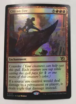 City on Fire March of the Machine Foil - Image 1