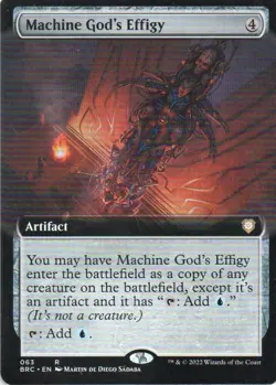MTG: The Brothers' War Commander: Extended Art Machine God's Effigy: LP Con - Image 1