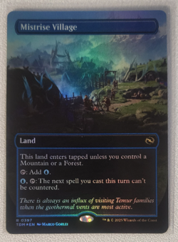 MISTRISE VILLAGE - Borderless, Foil - Tarkir: Dragonstorm - MTG Rare #397 - Image 1
