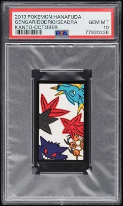 Pokemon Card Hanafuda Dodrio Seadra Gengar PSA 10 GEM MINT - Image 1