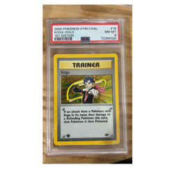Pokemon 2000 Gym Challenge Koga 19/132 Holo 1st Edition PSA 8 Graded - Image 1
