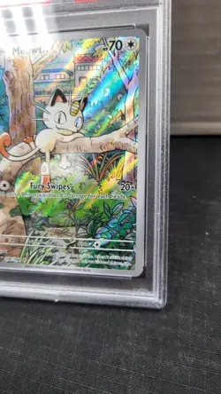 2025 MEOWTH ILLUSTRATION RARE IR FULL ART PHANTASMAL FLAMES POKEMON PSA 9 #106 - Image 3