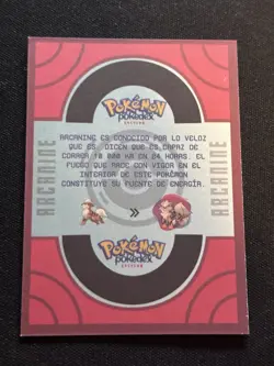 POKEMON Pokedex EJ VOL. I 059 ARCANINE 2020 Kanto PERU South America Edition TCG - Image 2