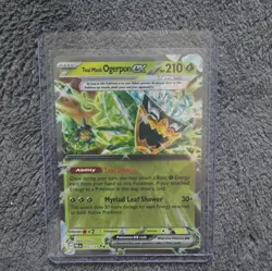 Pokemon Teal Mask Ogerpon ex 012/131 Prismatic Evolutions Holo Double Rare - Image 1