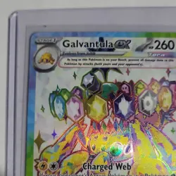 Pokemon Galvantula ex 159/142 Sv07 Stellar Crown Ultra Rare Full Art Holo 2024 - Image 3