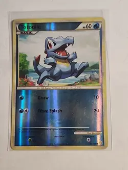 Pokemon TCG Totodile HeartGold SoulSilver 86/123 Reverse Holo - Image 1