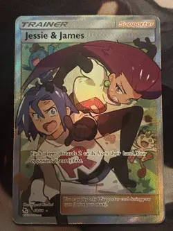 Pokemon TCG Jessie & James Hidden Fates 58/68 Holo Rare Trainer - NM ✨ - Image 1