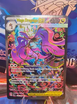 Pokemon Mega Dragalge Ex 118/086 Chaos Rising SIR Pack Fresh Gem 10 Potential 👀 - Image 2