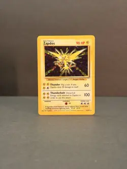 Zapdos 16/102 Unlimited Holo Rare - Pokemon Base Set LP/MP - Image 4