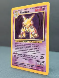 Alakazam 1/102 Unlimited Holo Rare - Pokemon Base Set LP/MP - Image 3