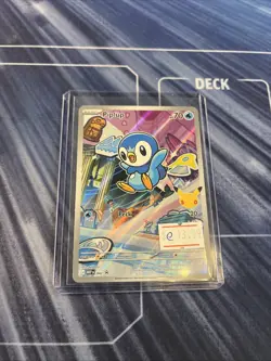First Partner Illustration Piplup Promo Full Art Holo 042 Pokemon TCG - Image 1