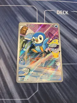 First Partner Illustration Piplup Promo Full Art Holo 042 Pokemon TCG - Image 2