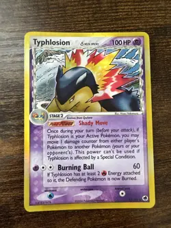 2006 Pokemon EX Dragon Frontiers Typhlosion Delta Species HOLO RARE - Image 1