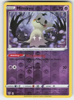 Mimikyu 081/189 Rare Darkness Ablaze Pokemon Reverse Holo Near Mint - Image 1