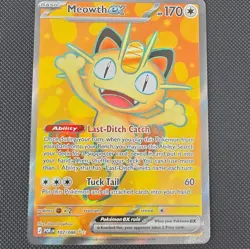Pokemon TCG Meowth ex 107/088 Holo Full Art 170 HP ENG - Image 1