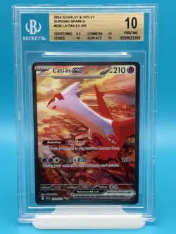 BGS 10 - 2024 POKEMON SCARLET & VIOLET SURGING SPARKS LATIAS EX SIR #239 - Image 1