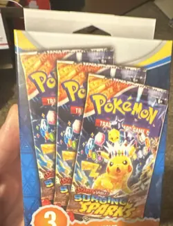 Pokemon Scarlet & Violet Surging Sparks Booster Box 3 Packs English 2025 - Image 1