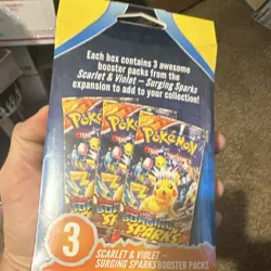 Pokemon Scarlet & Violet Surging Sparks Booster Box 3 Packs English 2025 - Image 3