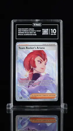 TAG 10 Team Rocket’s Ariana 237/182 Destined Rivals SIR Pokemon - Image 1
