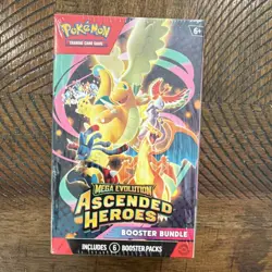Pokemon TCG Mega Evolution Ascended Heroes Booster Bundle Box 6 Packs - Image 1