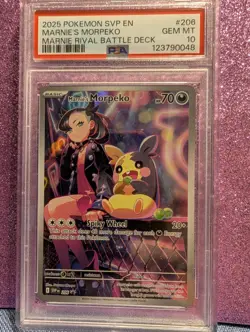 2025 POKEMON SVP EN-SV BLACK STAR PROMO | MARNIE | PSA GEM MINT 10 - Image 1