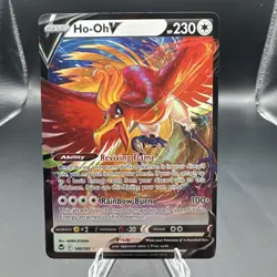 Pokemon Ho-Oh V Ultra Rare Full Art Silver Tempest Holo 230 HP 140/195 English - Image 1
