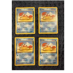 WOTC Pokemon TCG Fossil 1st Edition Krabby 51/62 English 1999 Lot x4 - Image 1