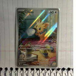 Sv: White Flare LILLIPUP 154/086 IR HOLO Full Art Basic 60 HP ENG - Image 1