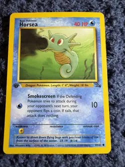 WOTC Pokemon TCG Base Set 1st Edition Horsea 49/62 English Regular 1999 x7 - Image 5