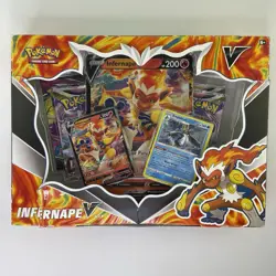Pokemon TCG Infernape V Box with 4 Booster Packs READ - Image 1
